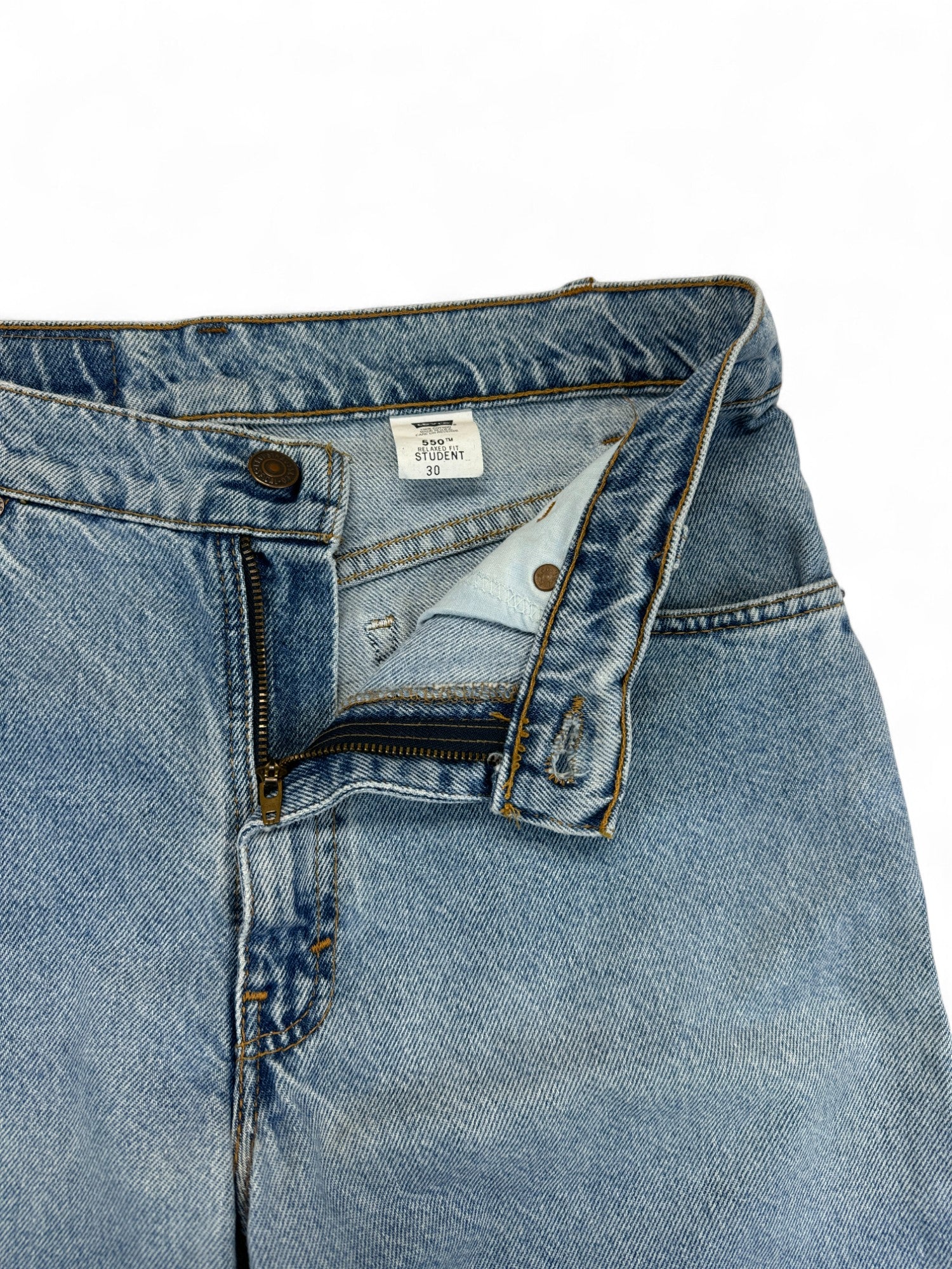 Vintage Levis Shorts 1995 550 Orange Tab Made In USA Blau W30