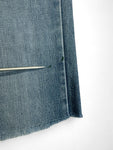 Vintage Levis Shorts 1977 Orange Tab 505 Talon-42-Zip Blau W31