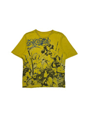 00s Ecko Unltd. Shirt "Crush Kill Destroy" Trashed Gelb M-L - RareRags