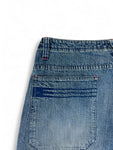Vintage Phat Farm Jorts 90s Y2K Baggy Made In Hong Kong Dunkelblau W34