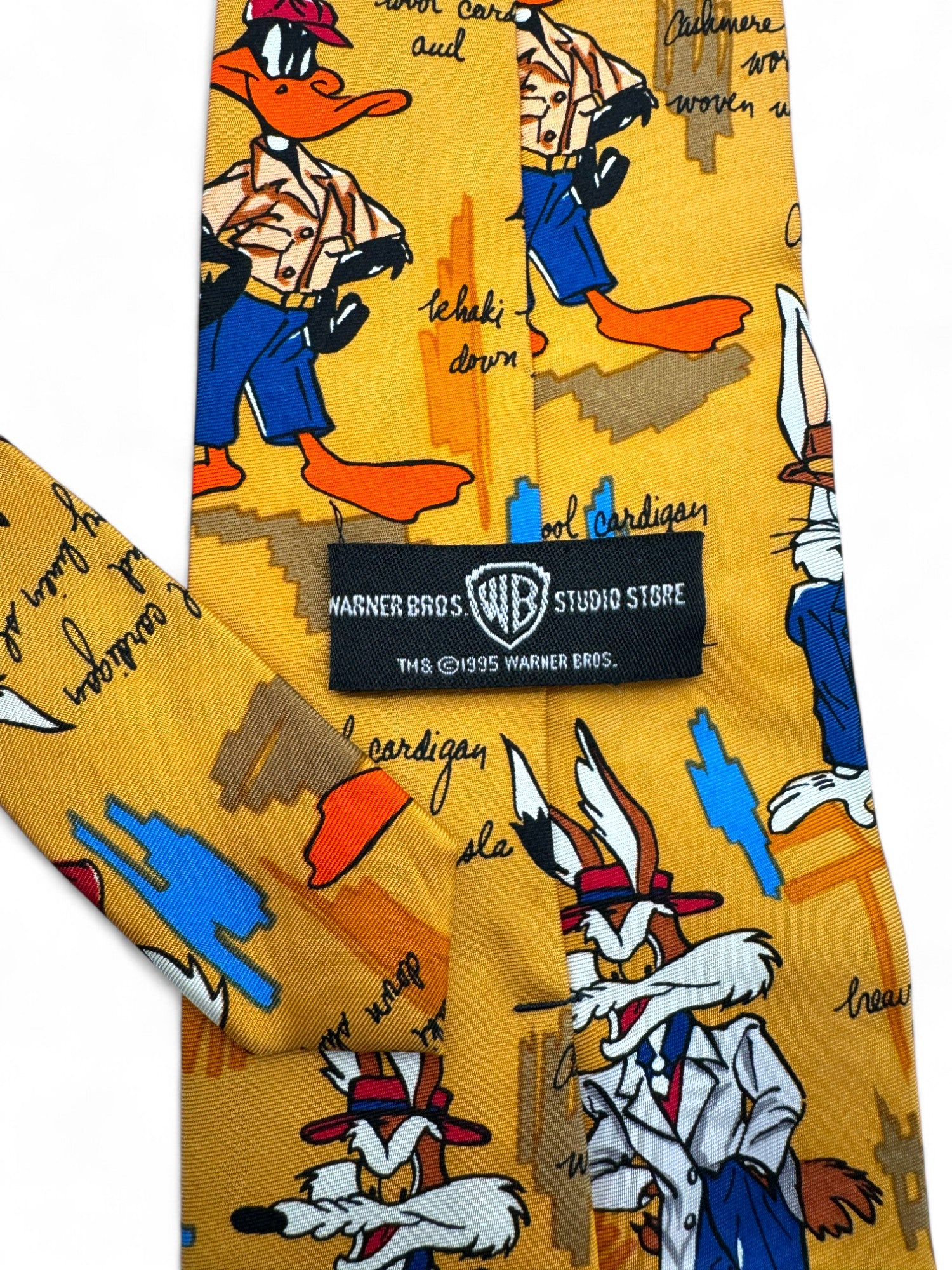 Vintage Warner Bros. Krawatte 1995 Looney Tunes Made In Korea Seide