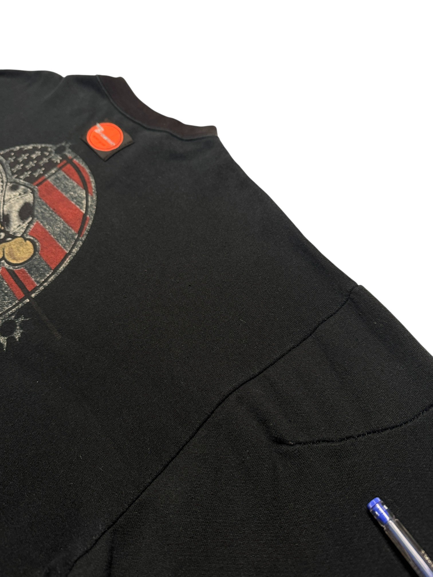 90s Brownie USA Sweater "Gun Street" Made In France Schwarz S-M - RareRags