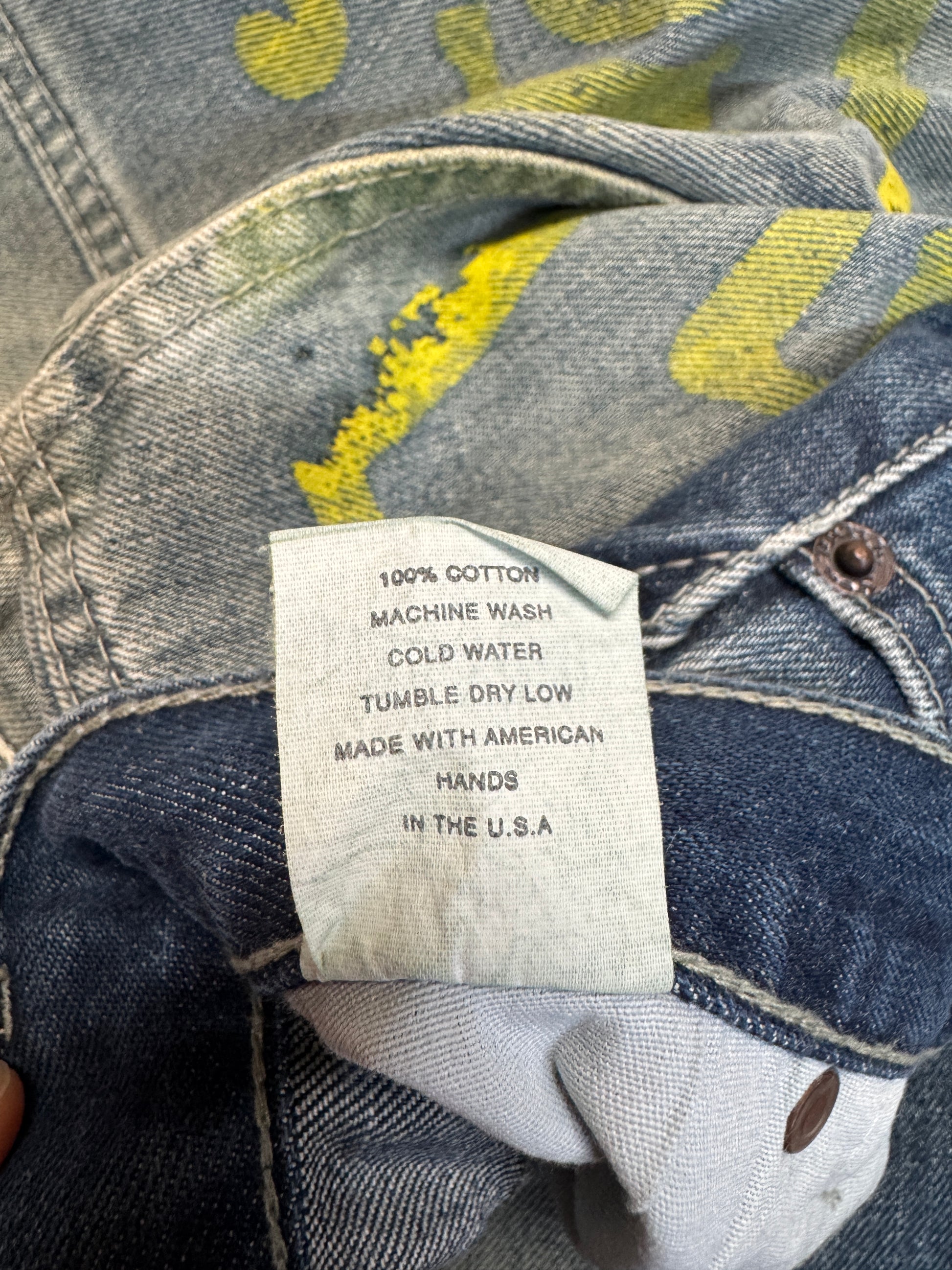 00s Von Dutch Jeans Low Waist Blau 32 - RareRags