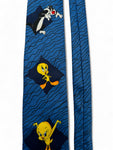 Warner Bros. Krawatte 2003 Looney Tunes Tweety & Sylvester Blau