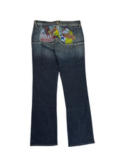 00s Von Dutch Hose Low Waist Dunkelblau 30 - RareRags