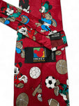 Vintage Mickey Unlimited Krawatte Micky Maus x Sportarten Rot