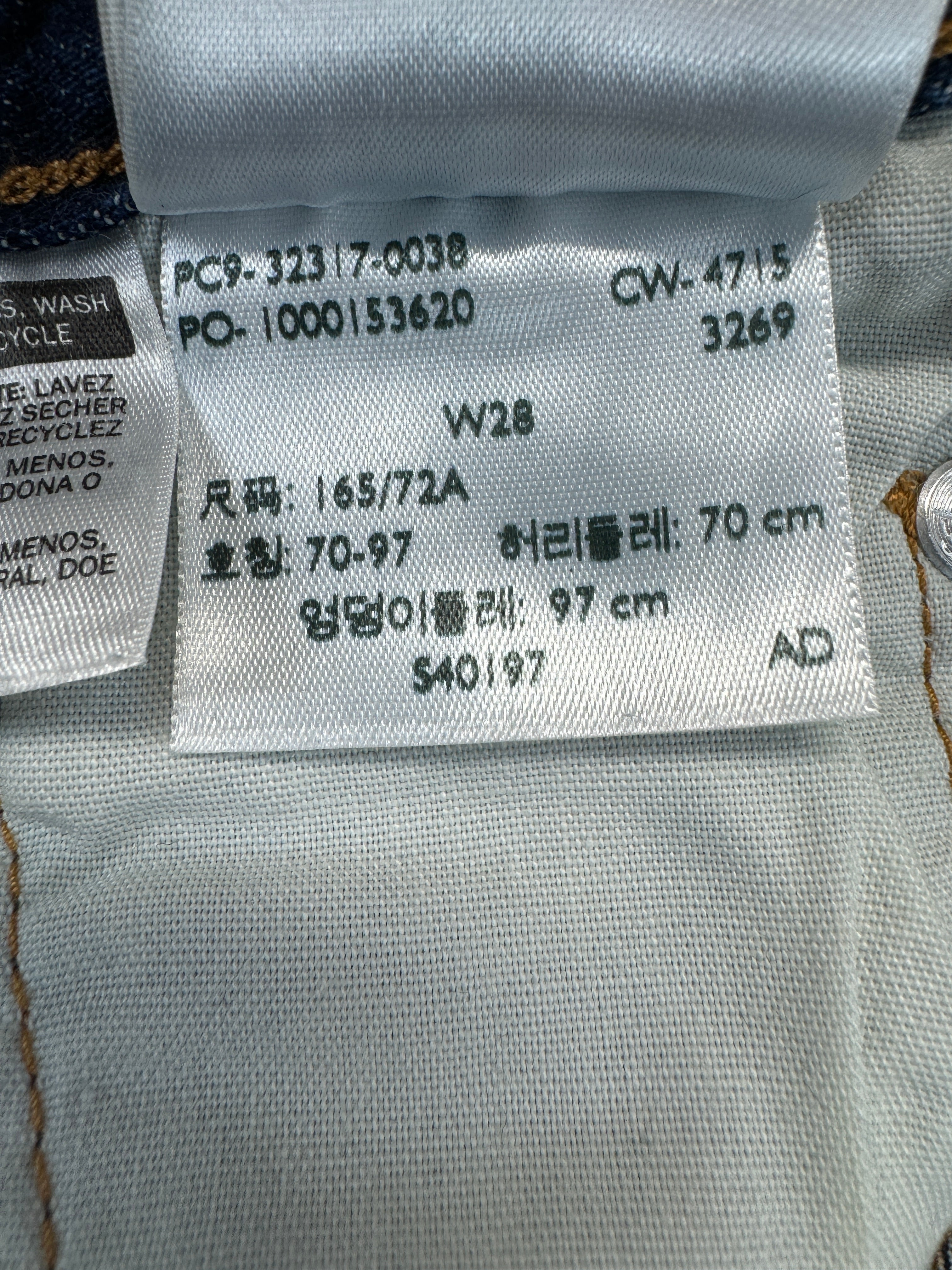 Levis Hotpants Blau W28
