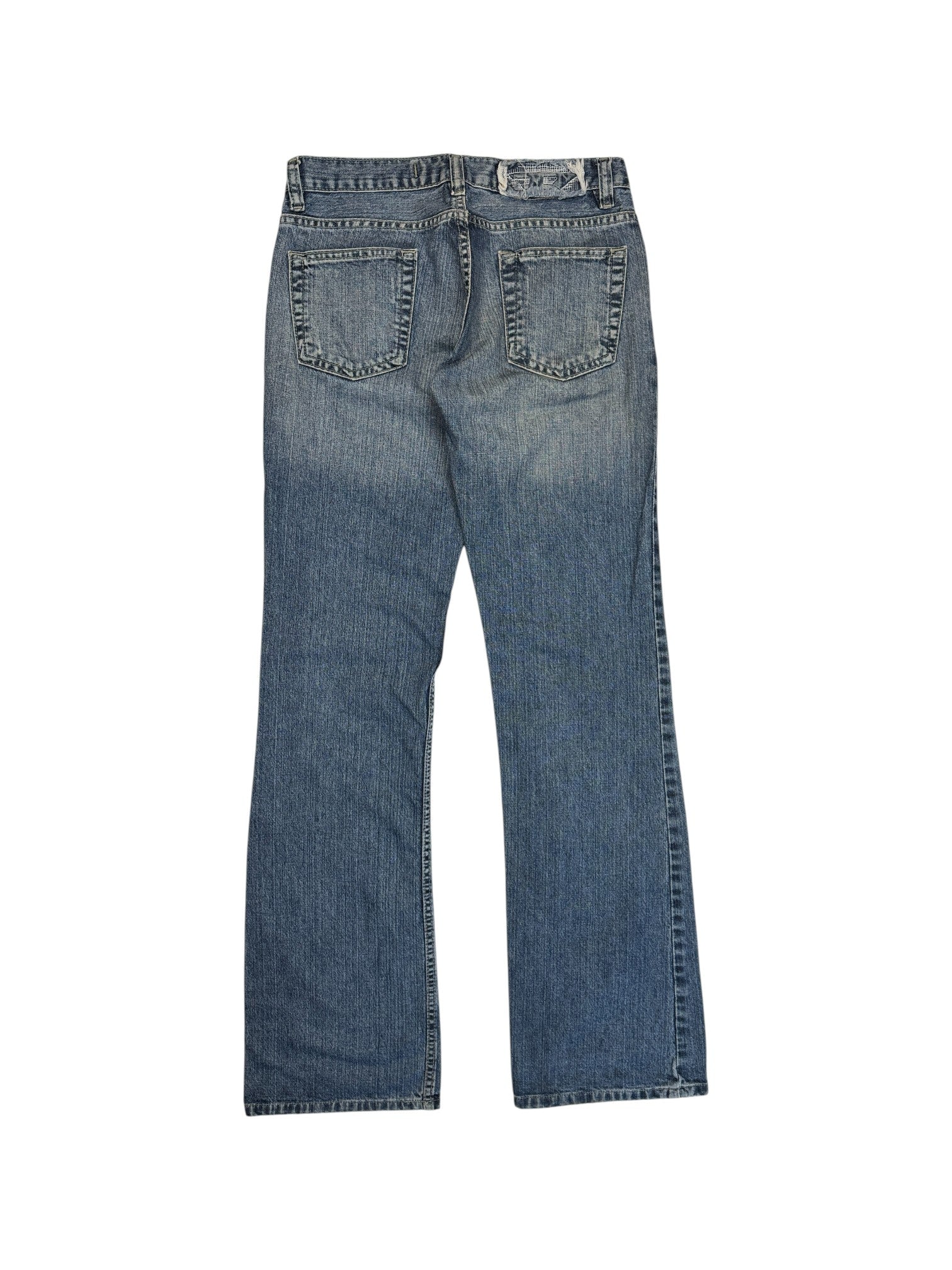 00s Diesel Jeans Low Waist Made In Italy Hellblau 29 - RareRags