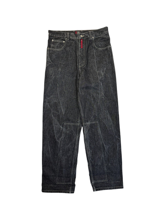 90s Ruff Ryders Baggy Jeans Ausgewaschen Schwarz 32/34 - RareRags