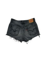 Levis Hotpants 501 Distressed Grau/Schwarz W28
