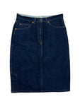 Vintage Valentino Jeansrock Made In Italy Blau 30