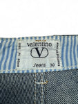 Vintage Valentino Jeansrock Made In Italy Blau 30