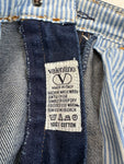 Vintage Valentino Jeansrock Made In Italy Blau 30