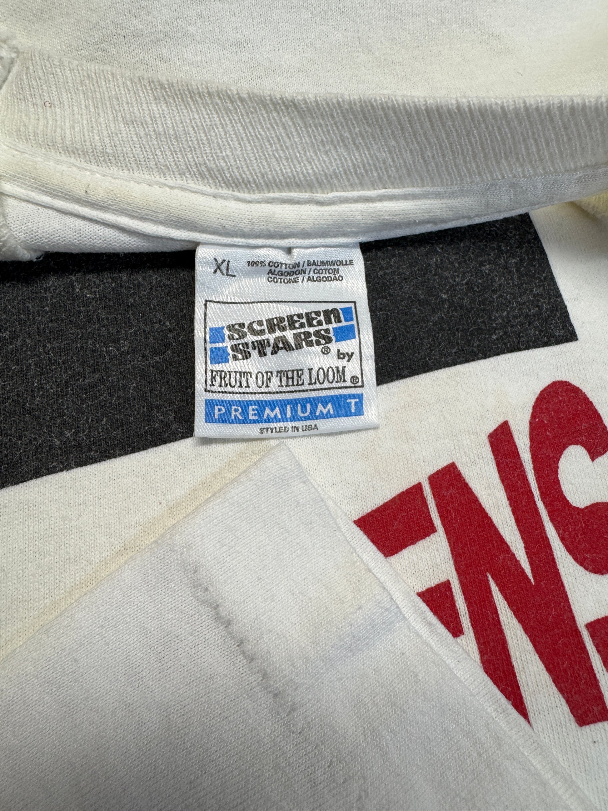 90s Screen Stars Shirt Hamburg Exiles R.F.C. Single Stitch Weiß XL - RareRags