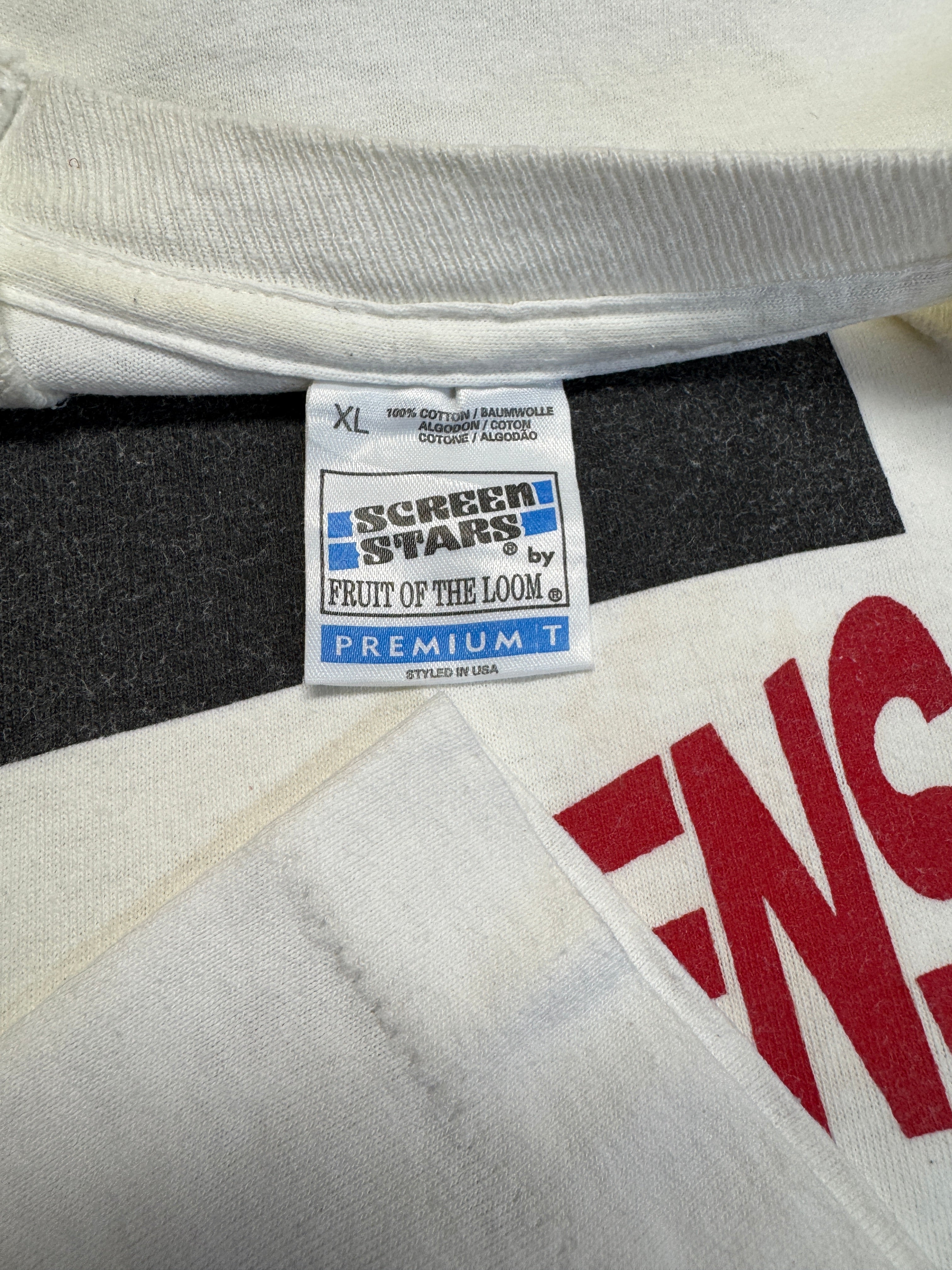 90s Screen Stars Shirt Hamburg Exiles R.F.C. Single Stitch Weiß XL - RareRags