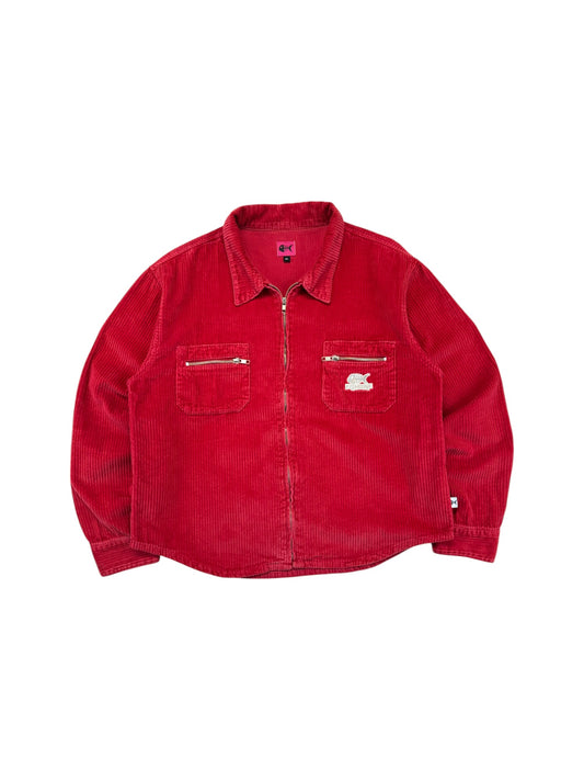 Vintage Fishbone Cordjacke/-hemd Rot XL