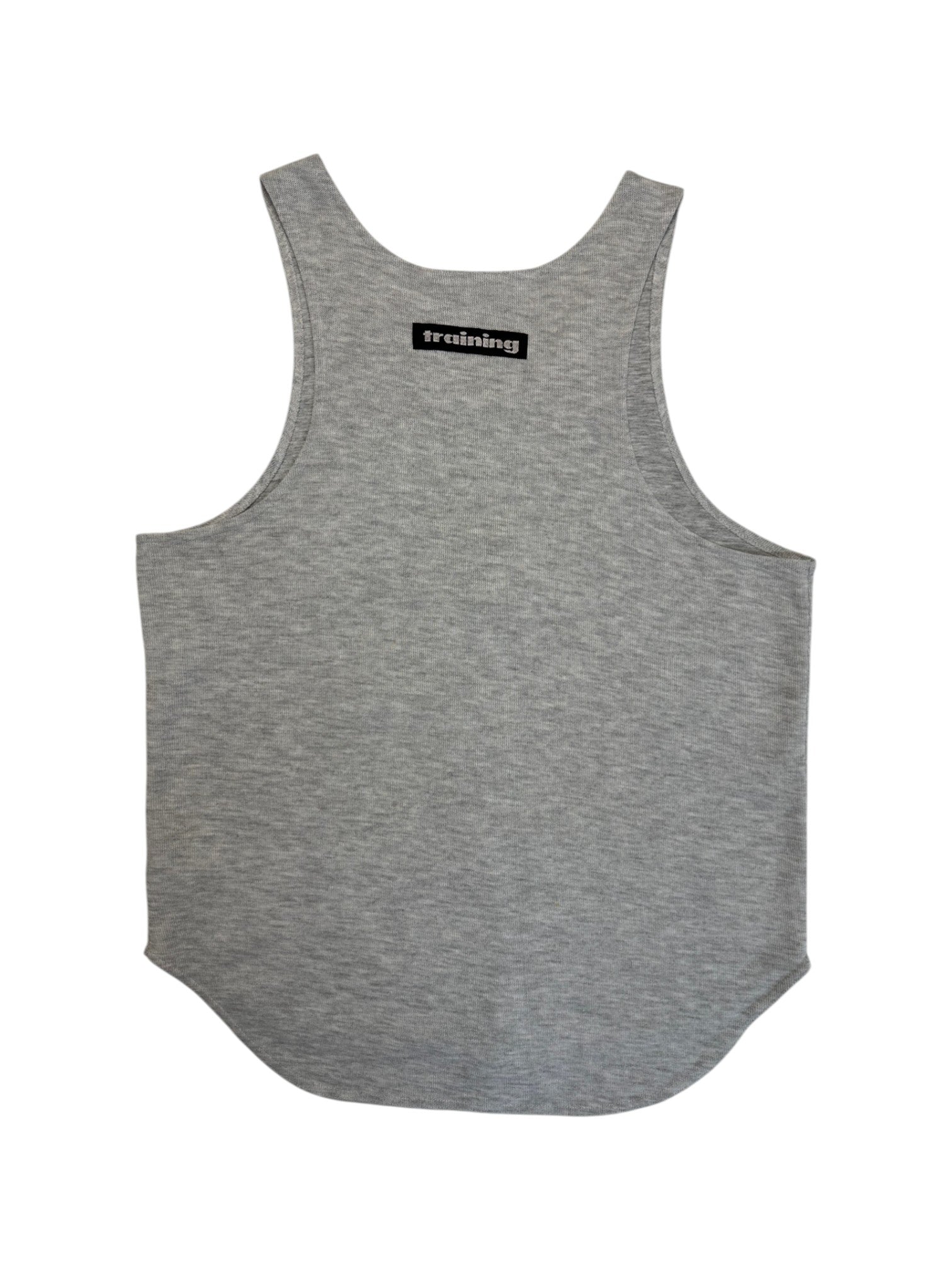 90s Adidas Training Tank Top Doppelripp Made In Singapore Grau L - RareRags