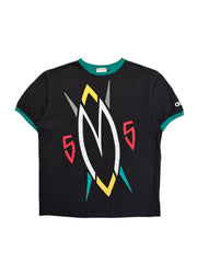 90s Adidas x Dikembe Mutombo Ringer Shirt Schwarz L - RareRags