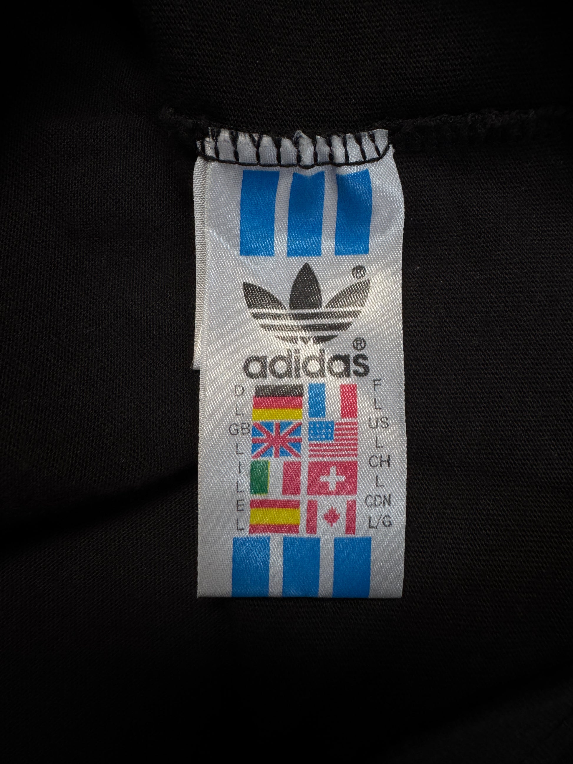 90s Adidas x Dikembe Mutombo Ringer Shirt Schwarz L - RareRags