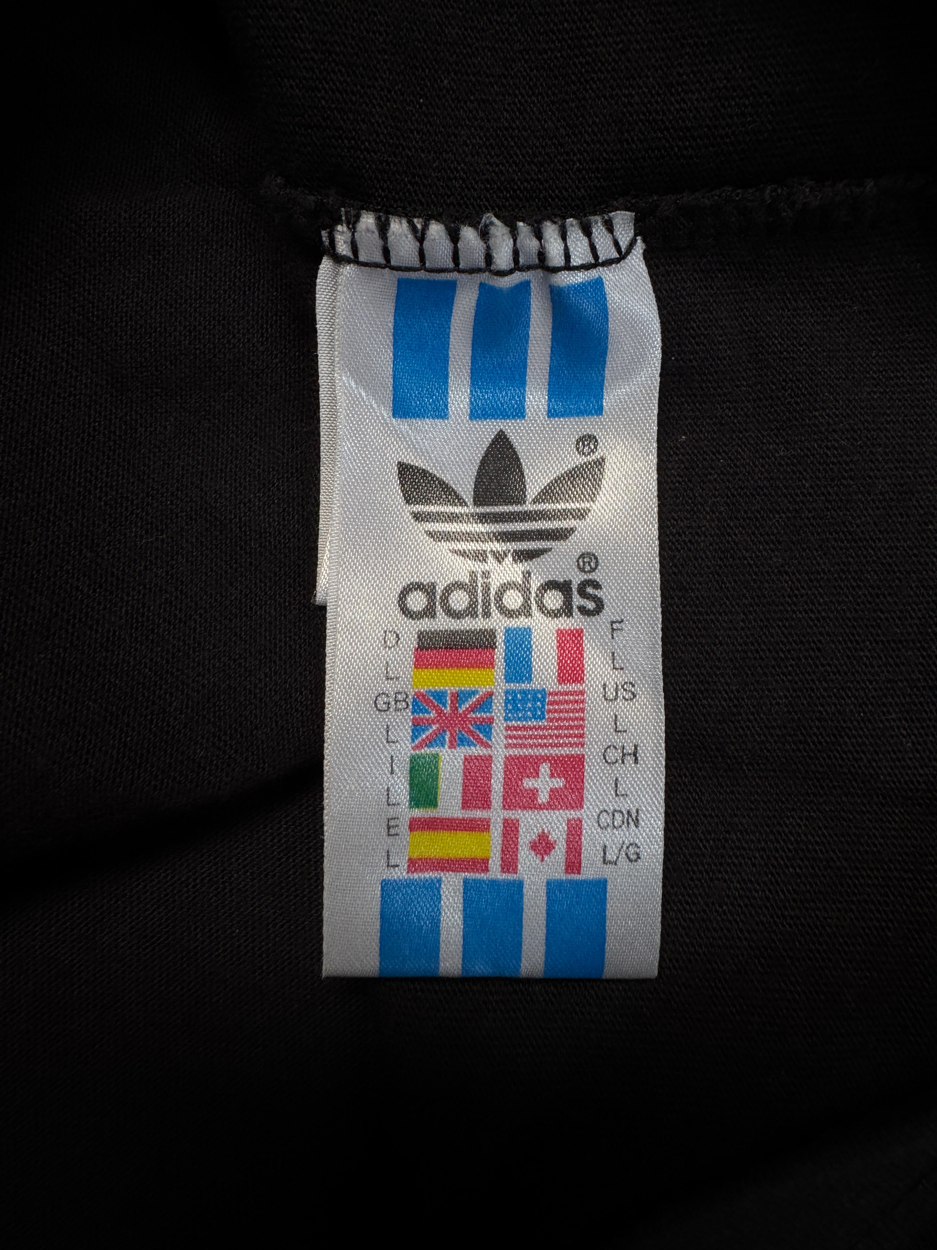 90s Adidas x Dikembe Mutombo Ringer Shirt Schwarz L - RareRags