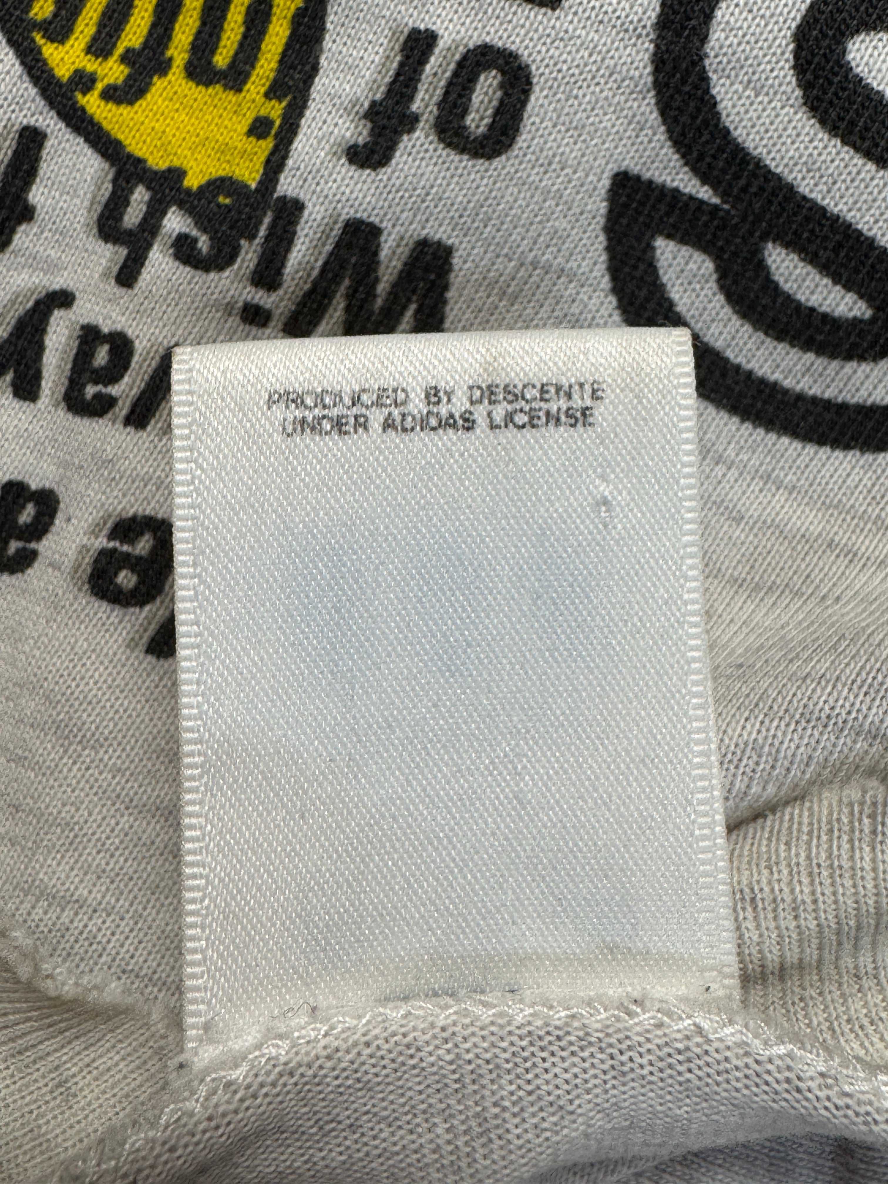 80s Adidas By Descente Shirt "International" Single Stitch Grau M - RareRags