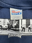 Vintage Hanes Trasher Shirt 90s Skate Box Logo Dunkelblau L