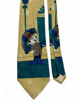 Vintage Mickey Unlimited Krawatte Micky Maus Im Regen Made In Italy Bunt