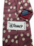 Vintage Disney Krawatte Casual Micky Maus Made In Germany Weintrot