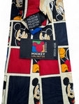 Vintage Mickey Unlimited Krawatte Micky Maus Moods Blau Rot