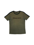 Vintage Versace Sport Shirt Spellout Stick Khaki L