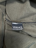 Vintage Versace Sport Shirt Spellout Stick Khaki L