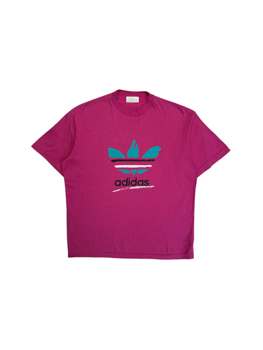 90s Adidas Shirt Trefoil Pink M