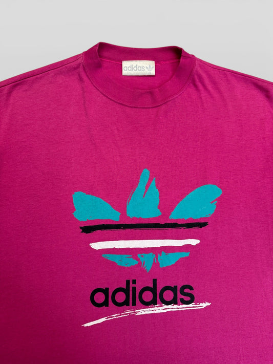 90s Adidas Shirt Trefoil Pink M