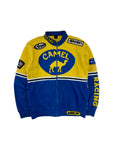 Camel Sweatjacke 00s Racing Gelb Blau L