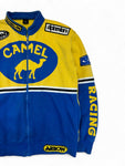 Camel Sweatjacke 00s Racing Gelb Blau L