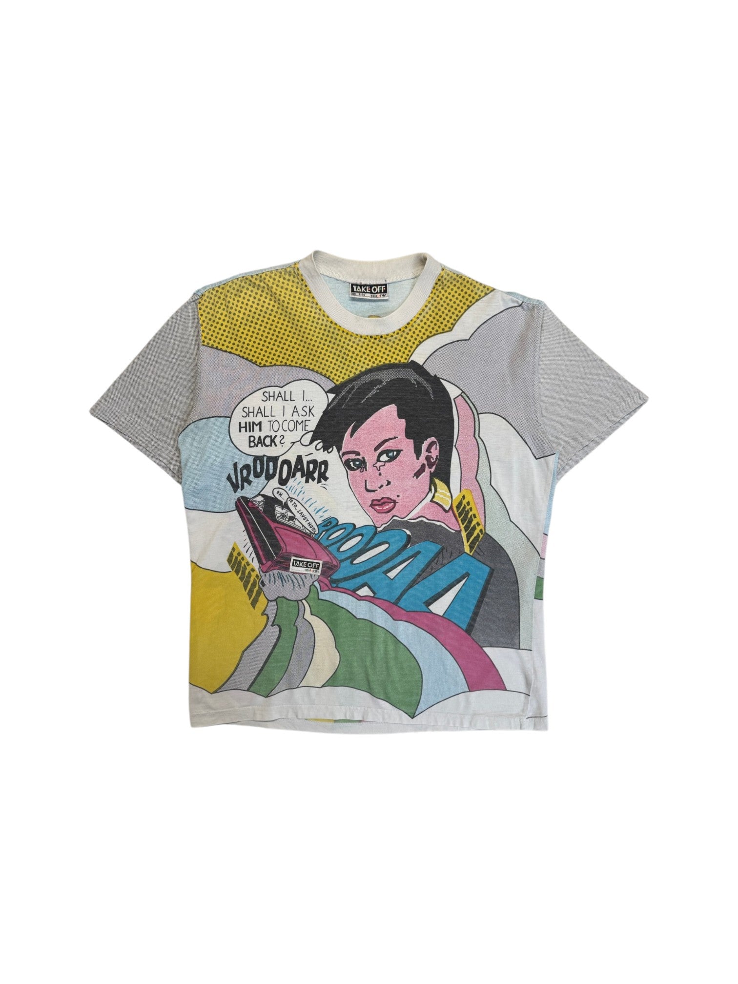 90s Adidas Take Off Shirt Pop-Art AOP Bunt D5 M - RareRags