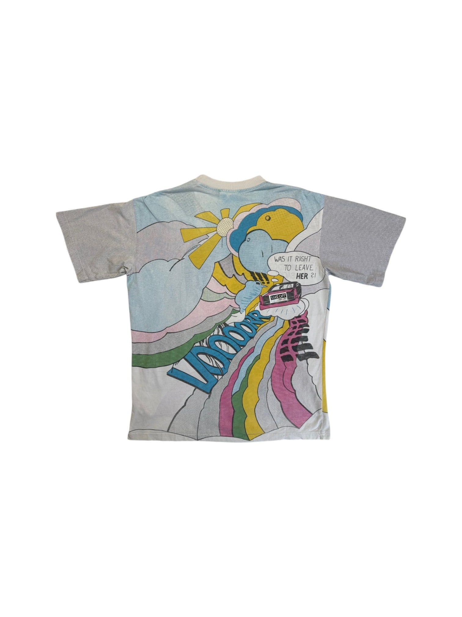 90s Adidas Take Off Shirt Pop-Art AOP Bunt D5 M - RareRags