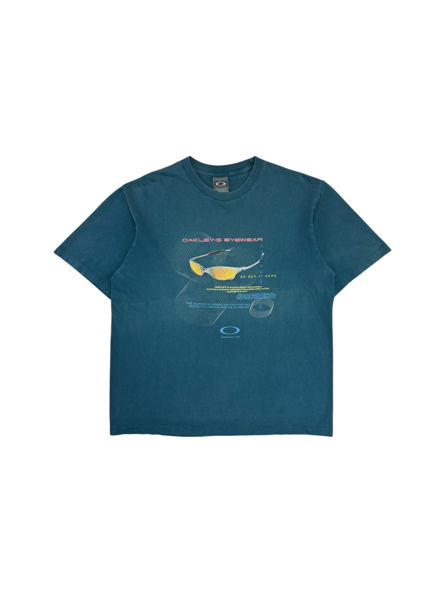 Vintage Oakley Software Shirt 90s Grün M-L
