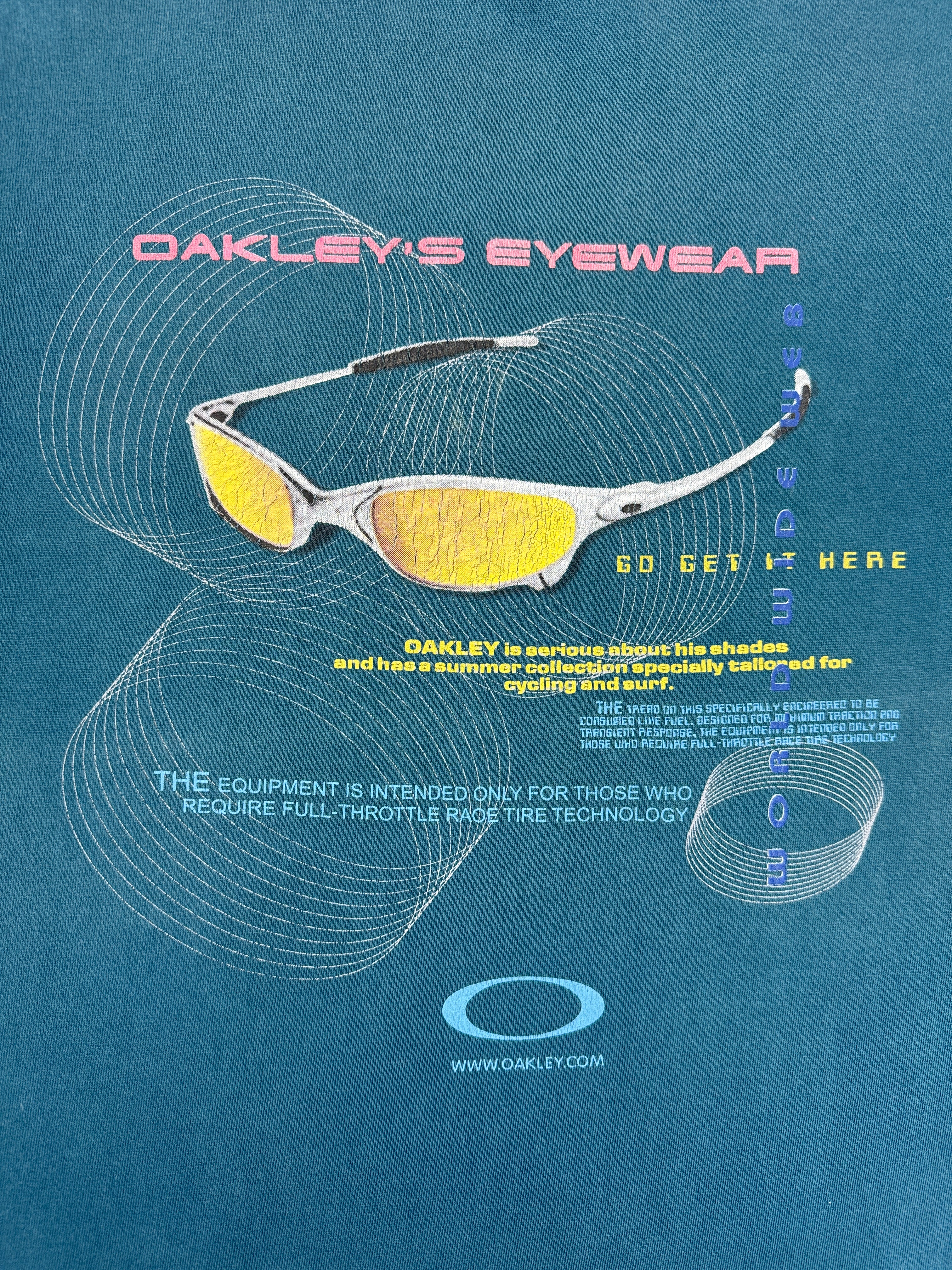 Vintage Oakley Software Shirt 90s Grün M-L