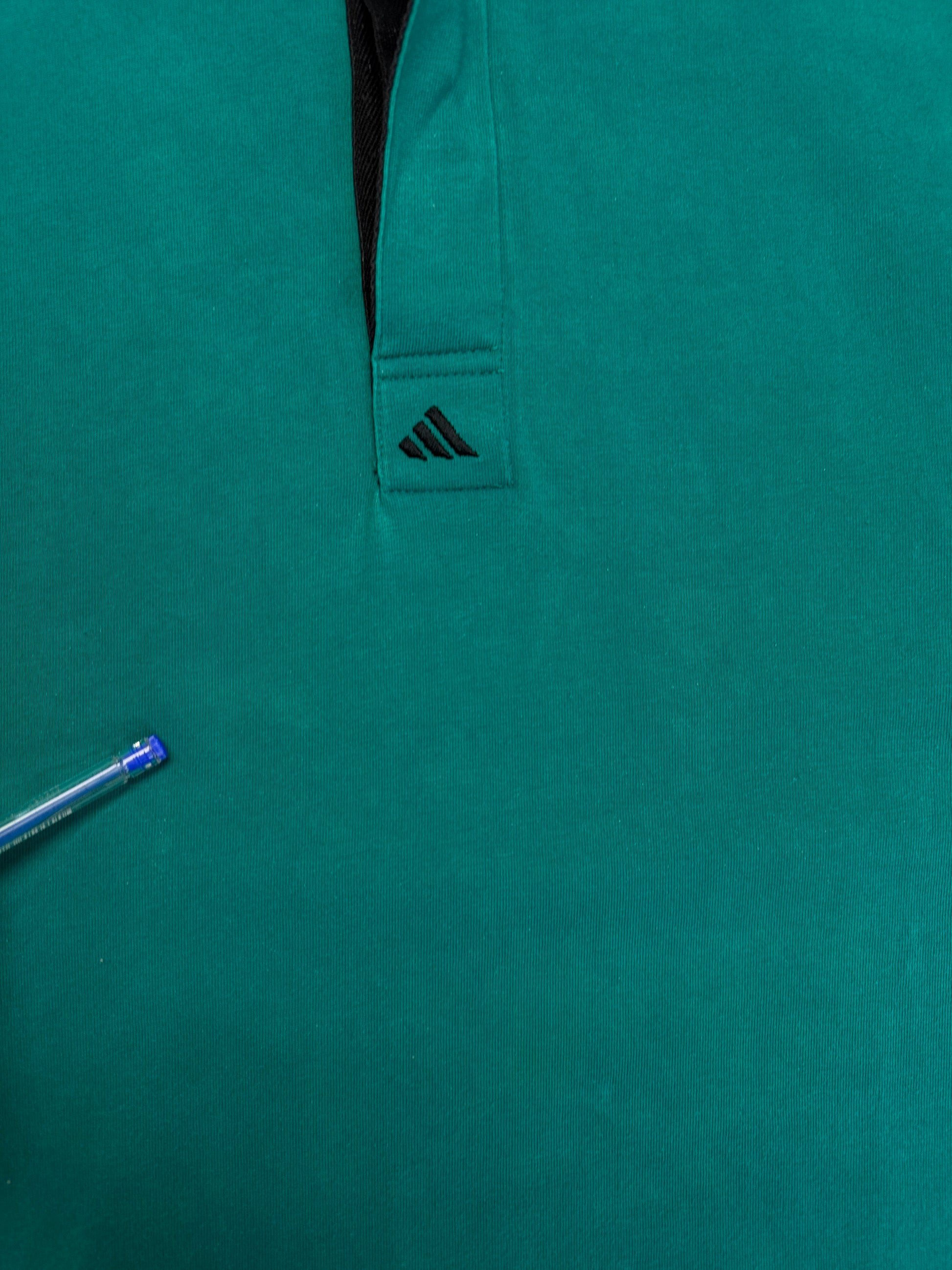 90s Adidas Equipment Polo Made In Hong Kong Grün D8 L-XL - RareRags