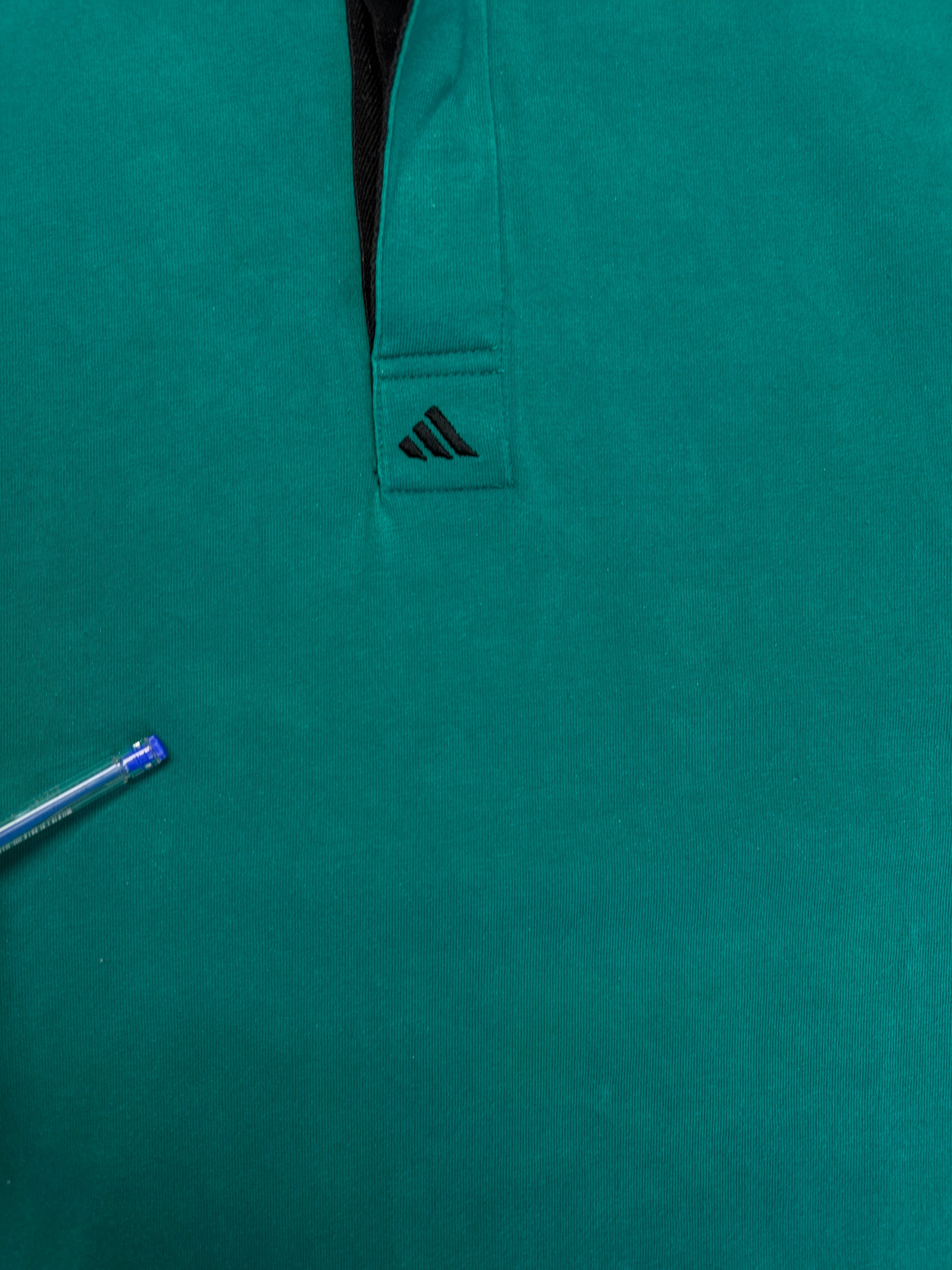 90s Adidas Equipment Polo Made In Hong Kong Grün D8 L-XL - RareRags