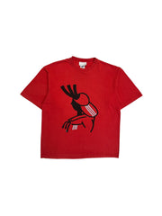 90s Adidas Shirt "Off Beat" Made In Greece Rot S - RareRags