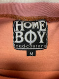 Vintage Homeboy Longsleeve Late 90s Braun Weiß M