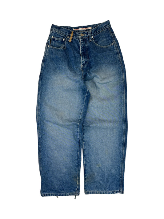 Pure Playaz Baggy Jeans 00s Made In Hong Kong Blau 28x30