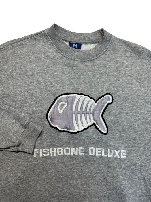 00s Fishbone Deluxe Sweater Grau M - RareRags