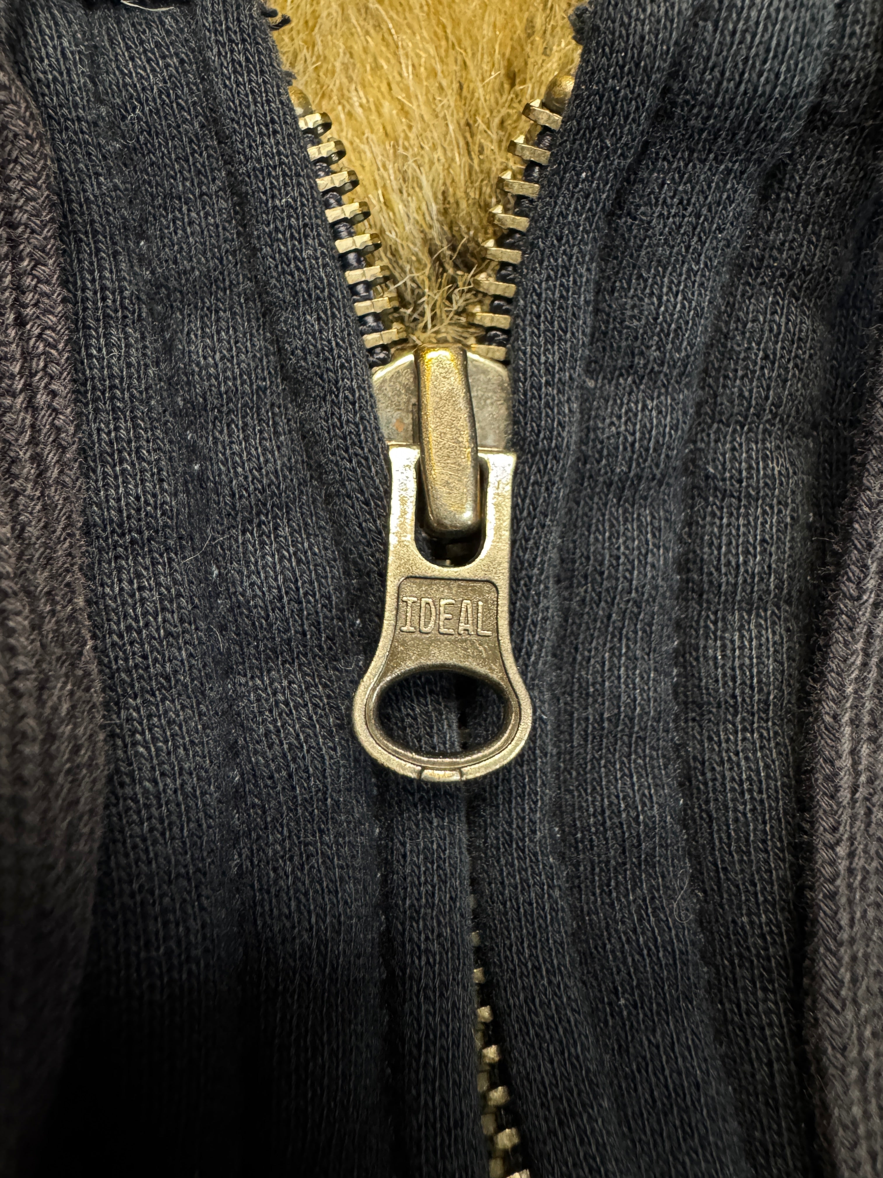 00s Polo Jeans By Ralph Lauren Hoodie Faux Fur Dunkelblau S-M - RareRags
