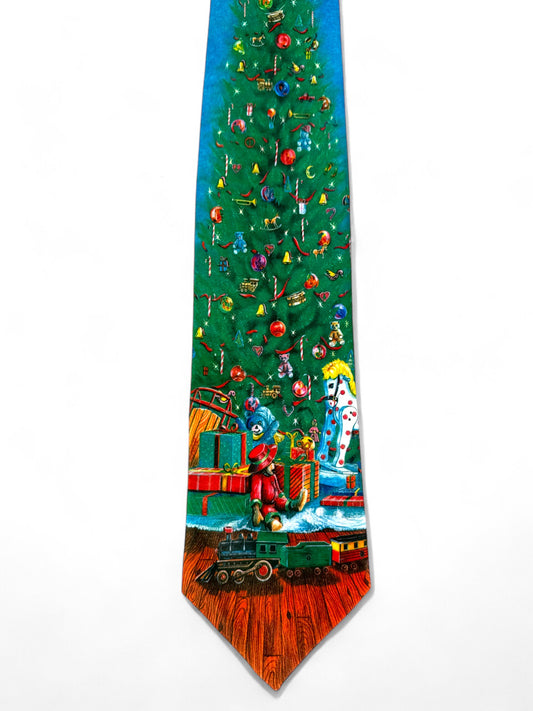 Vintage Ralph Marlin Krawatte 1989 "The Christmas Tree"