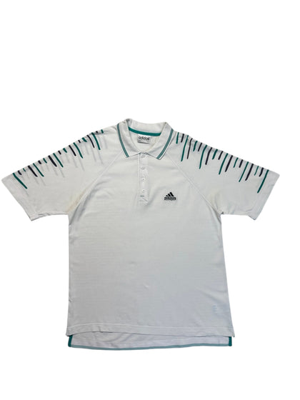 90s Adidas Equipment Polo Weiß Grün 52 L - RareRags