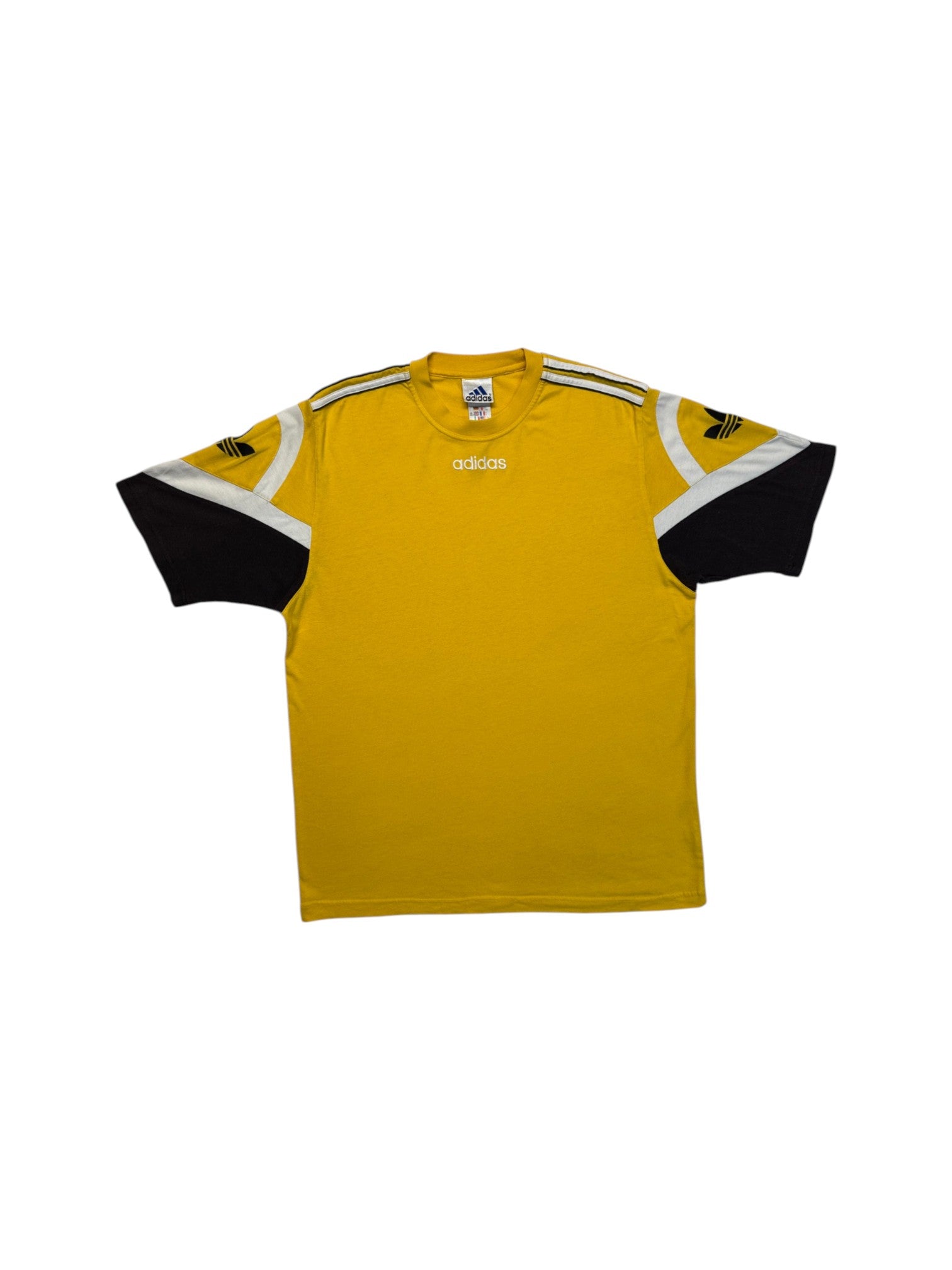 90s Adidas Shirt Sitor Gelb Schwarz D7 L - RareRags