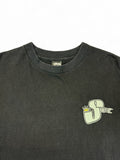 Vintage Stüssy Shirt 90s Crown Made In USA Single Stitch Schwarz XL